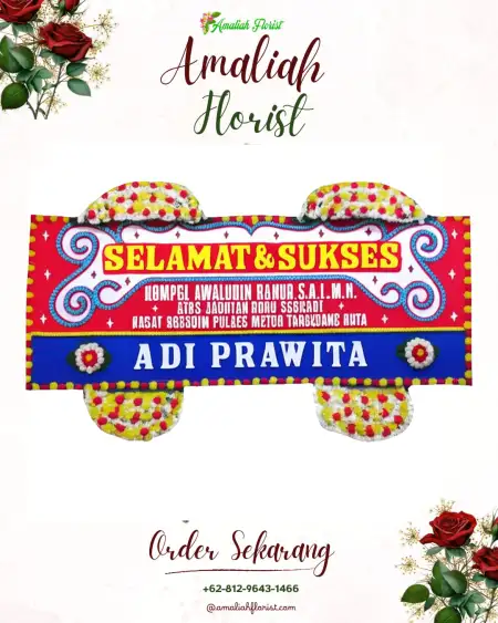Papan Bunga Ucapan Selamat sanur